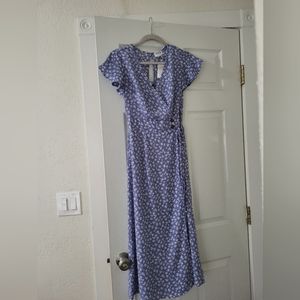 S Floral Blue Dress